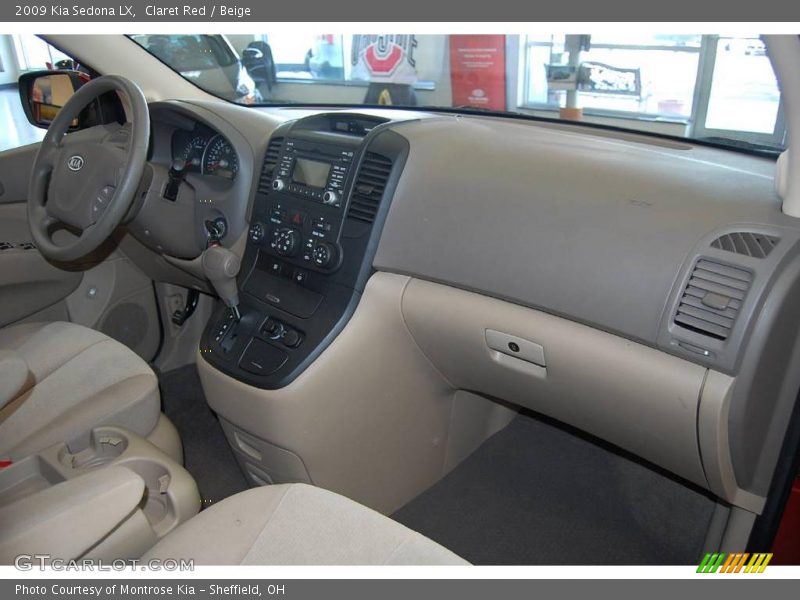 Claret Red / Beige 2009 Kia Sedona LX