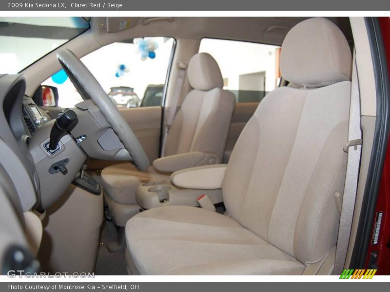 Claret Red / Beige 2009 Kia Sedona LX