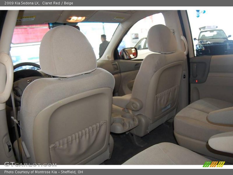 Claret Red / Beige 2009 Kia Sedona LX