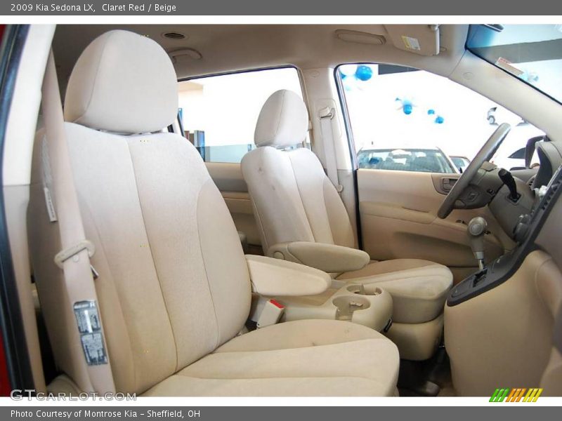 Claret Red / Beige 2009 Kia Sedona LX