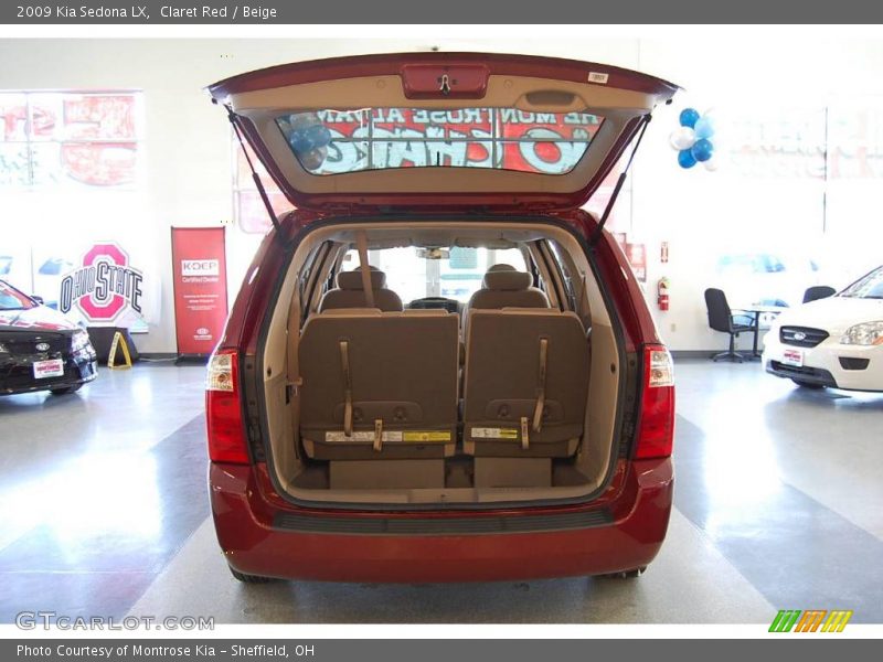 Claret Red / Beige 2009 Kia Sedona LX