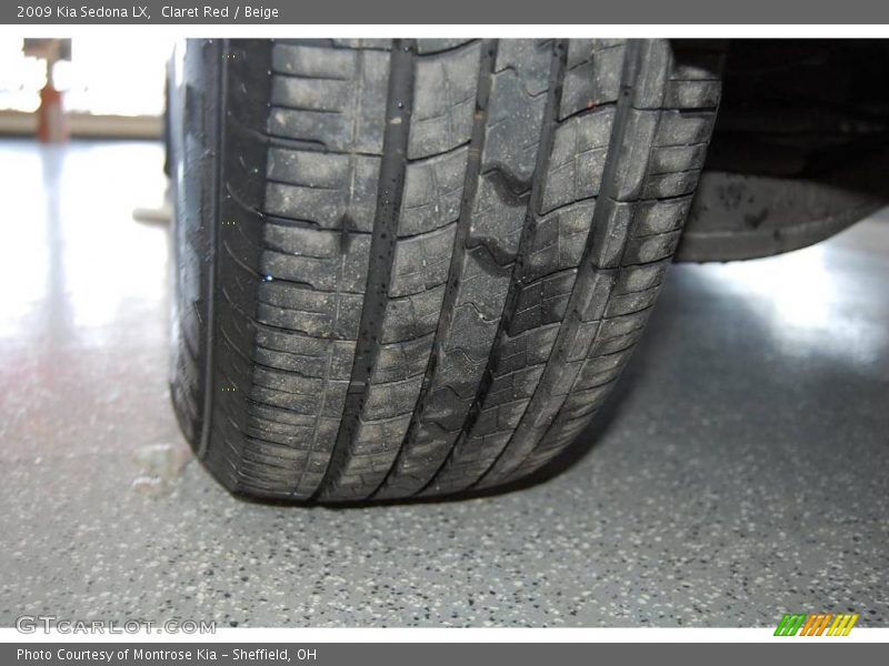 Claret Red / Beige 2009 Kia Sedona LX