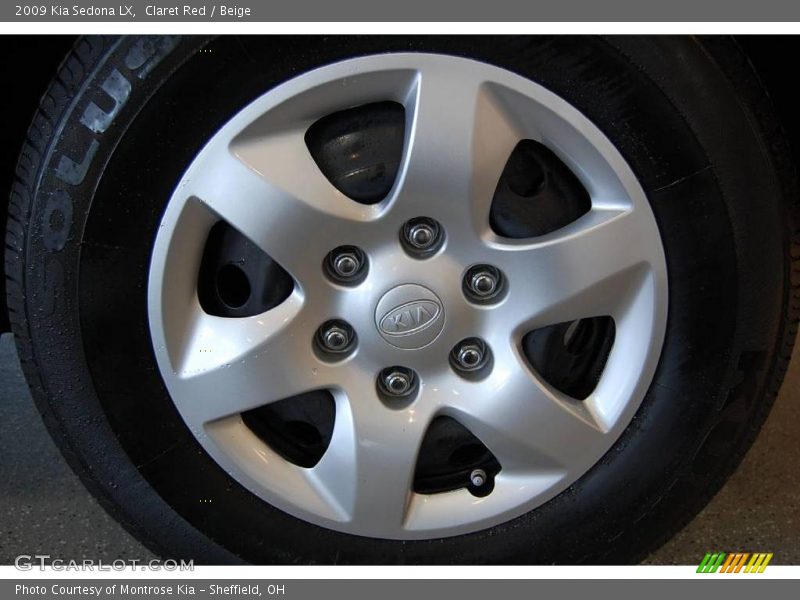 Claret Red / Beige 2009 Kia Sedona LX