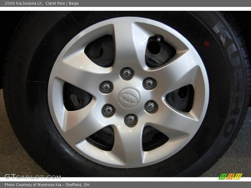 Claret Red / Beige 2009 Kia Sedona LX