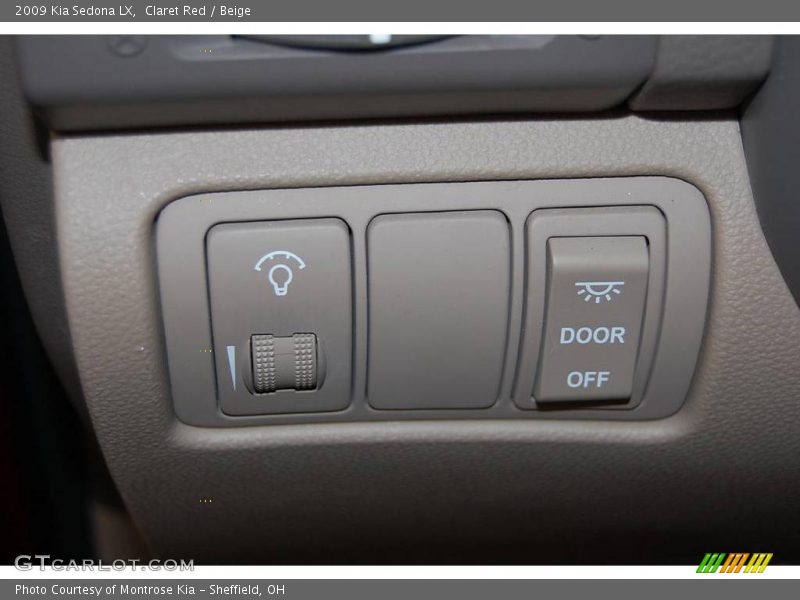 Claret Red / Beige 2009 Kia Sedona LX