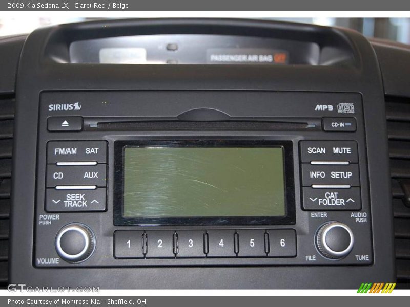Claret Red / Beige 2009 Kia Sedona LX