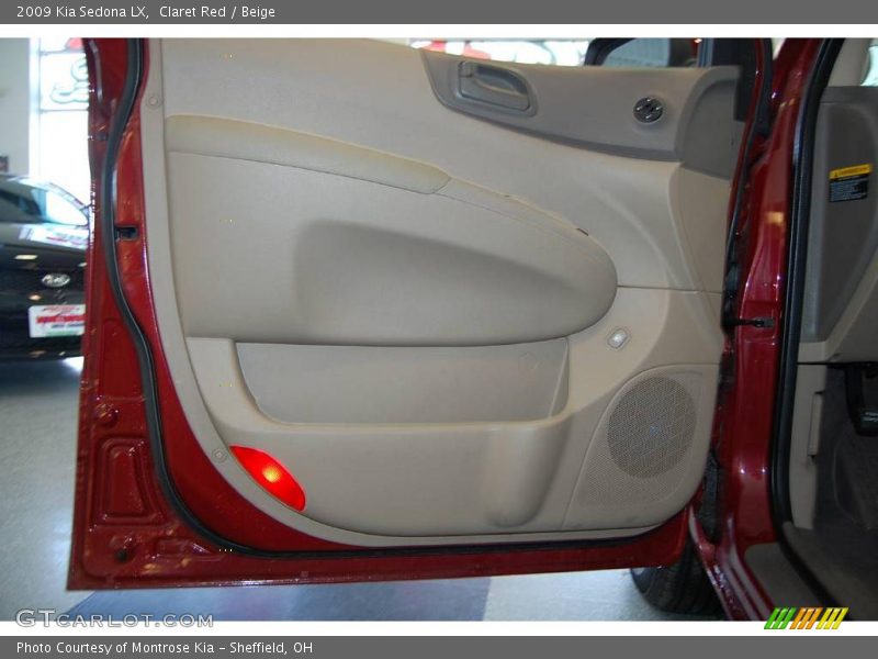 Claret Red / Beige 2009 Kia Sedona LX