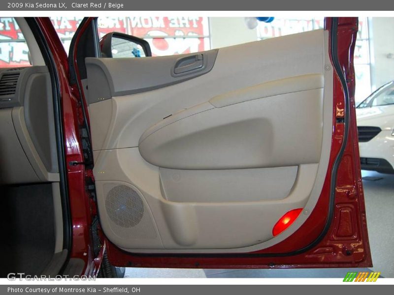 Claret Red / Beige 2009 Kia Sedona LX