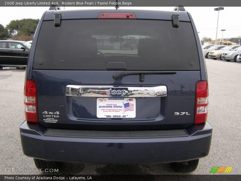 Modern Blue Pearl / Pastel Pebble Beige 2008 Jeep Liberty Limited 4x4