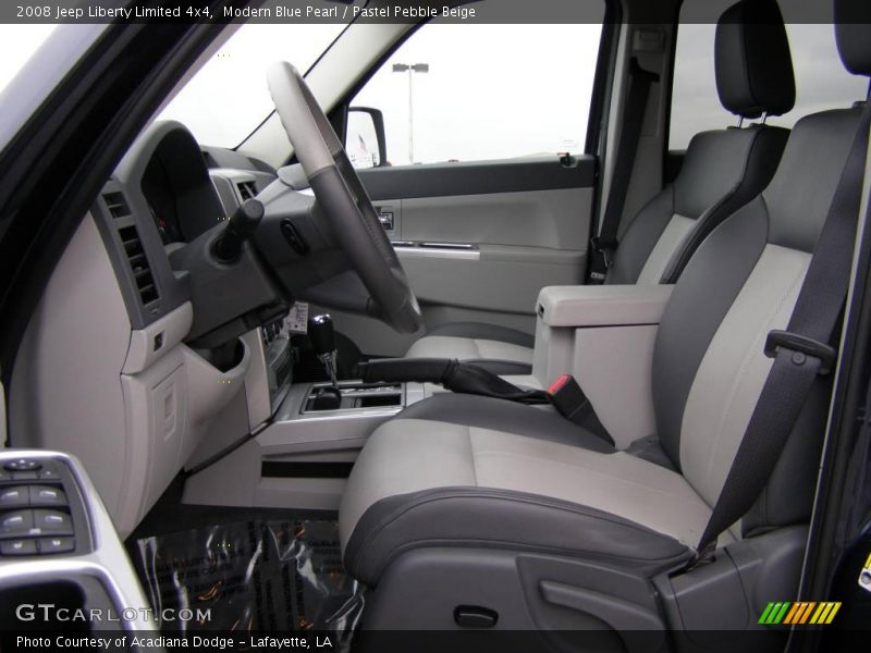 Modern Blue Pearl / Pastel Pebble Beige 2008 Jeep Liberty Limited 4x4