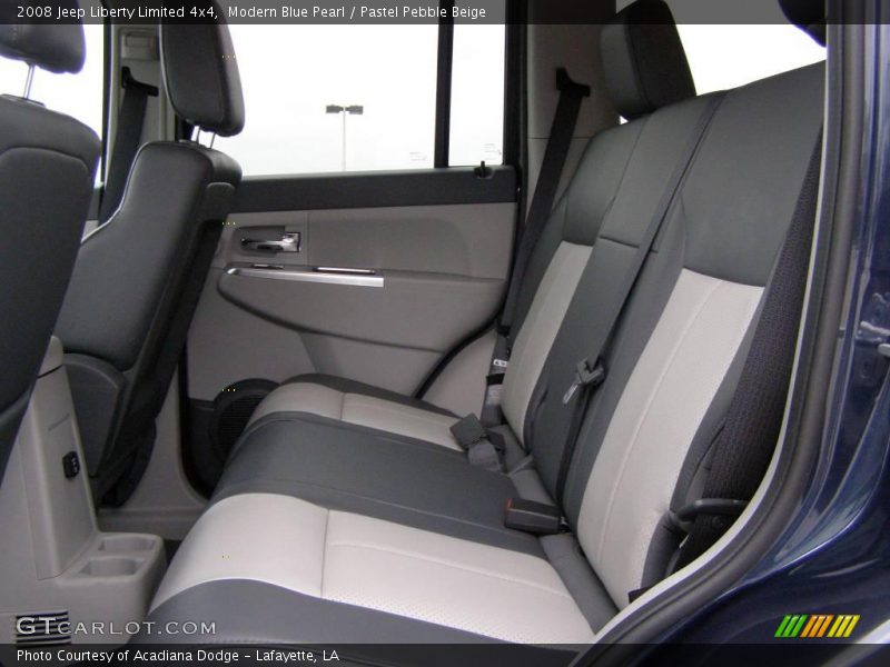Modern Blue Pearl / Pastel Pebble Beige 2008 Jeep Liberty Limited 4x4