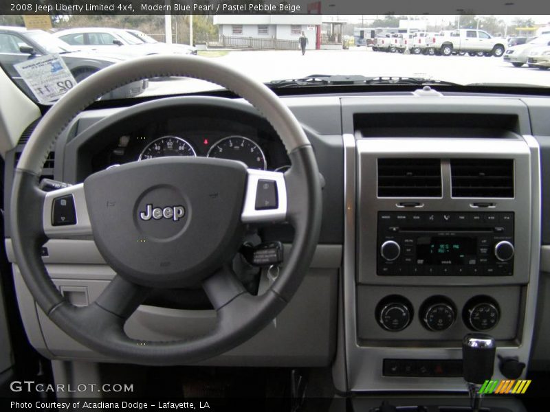 Modern Blue Pearl / Pastel Pebble Beige 2008 Jeep Liberty Limited 4x4