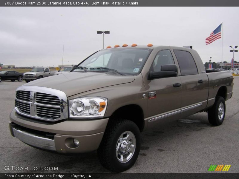 Light Khaki Metallic / Khaki 2007 Dodge Ram 2500 Laramie Mega Cab 4x4