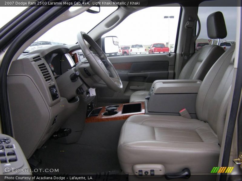 Light Khaki Metallic / Khaki 2007 Dodge Ram 2500 Laramie Mega Cab 4x4