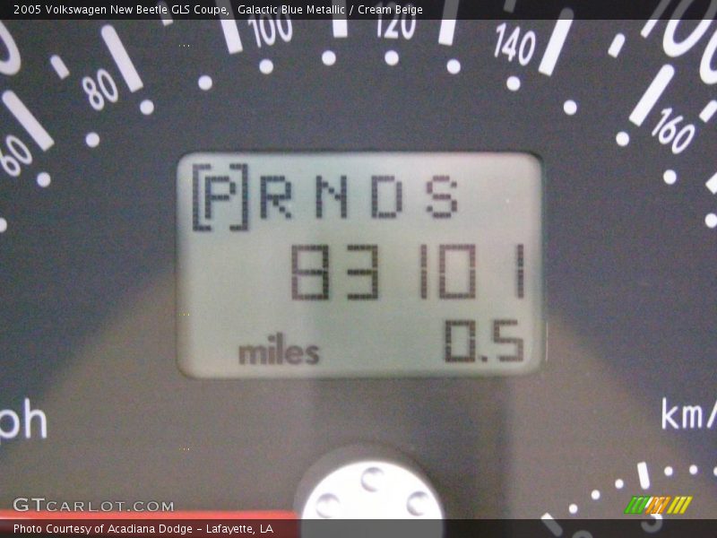 Galactic Blue Metallic / Cream Beige 2005 Volkswagen New Beetle GLS Coupe