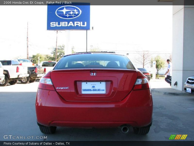 Rallye Red / Black 2006 Honda Civic EX Coupe