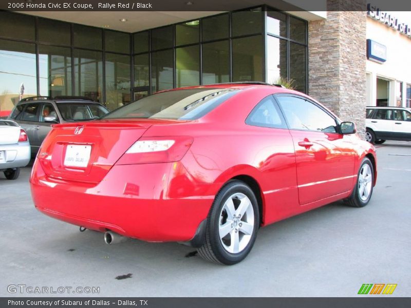 Rallye Red / Black 2006 Honda Civic EX Coupe