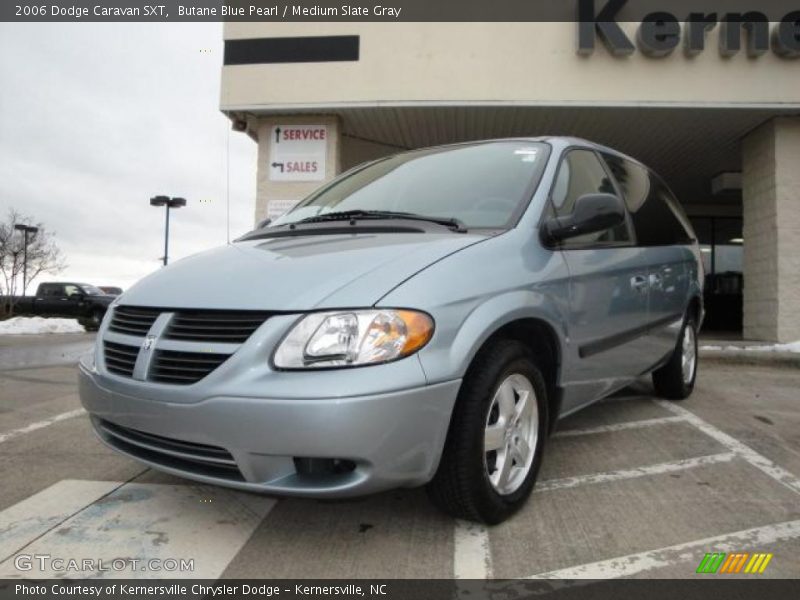 Butane Blue Pearl / Medium Slate Gray 2006 Dodge Caravan SXT