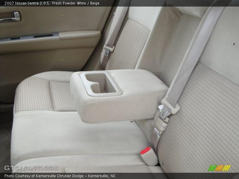 Fresh Powder White / Beige 2007 Nissan Sentra 2.0 S