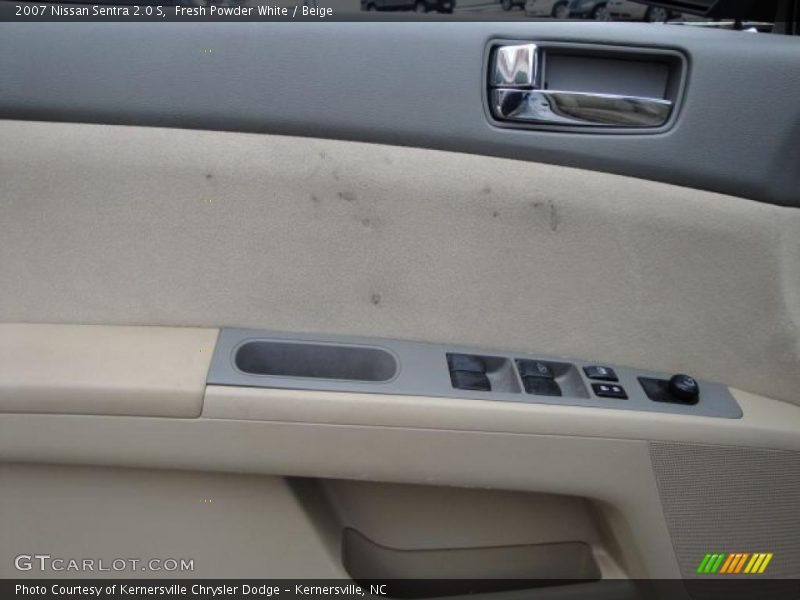 Fresh Powder White / Beige 2007 Nissan Sentra 2.0 S
