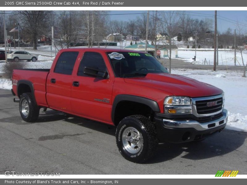 Fire Red / Dark Pewter 2005 GMC Sierra 2500HD Crew Cab 4x4