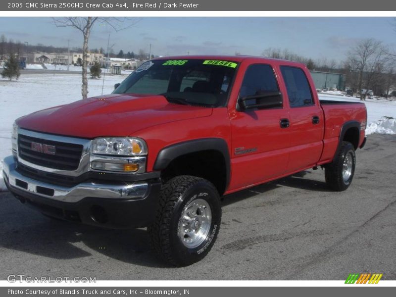 Fire Red / Dark Pewter 2005 GMC Sierra 2500HD Crew Cab 4x4