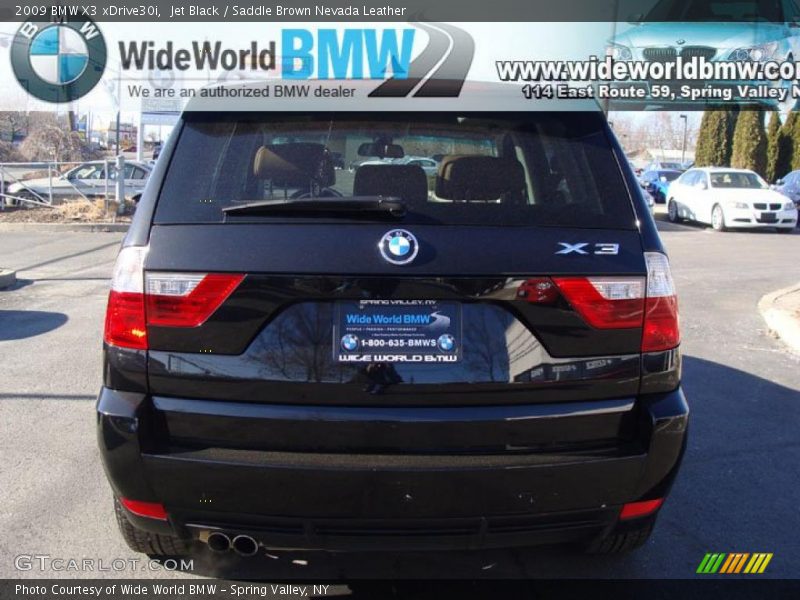 Jet Black / Saddle Brown Nevada Leather 2009 BMW X3 xDrive30i