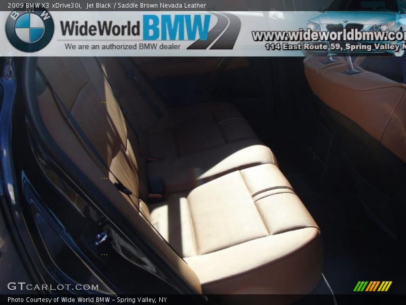 Jet Black / Saddle Brown Nevada Leather 2009 BMW X3 xDrive30i