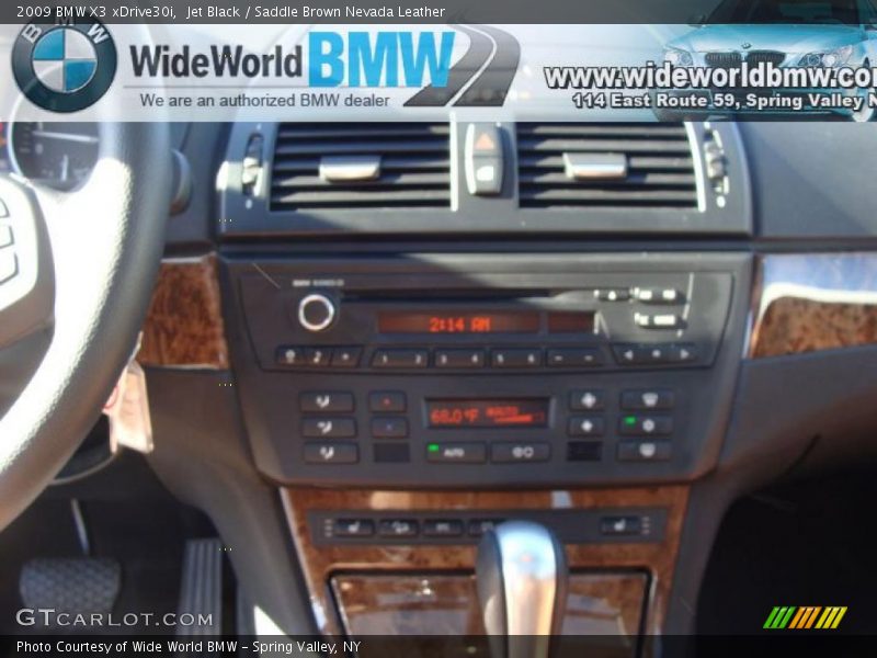 Jet Black / Saddle Brown Nevada Leather 2009 BMW X3 xDrive30i