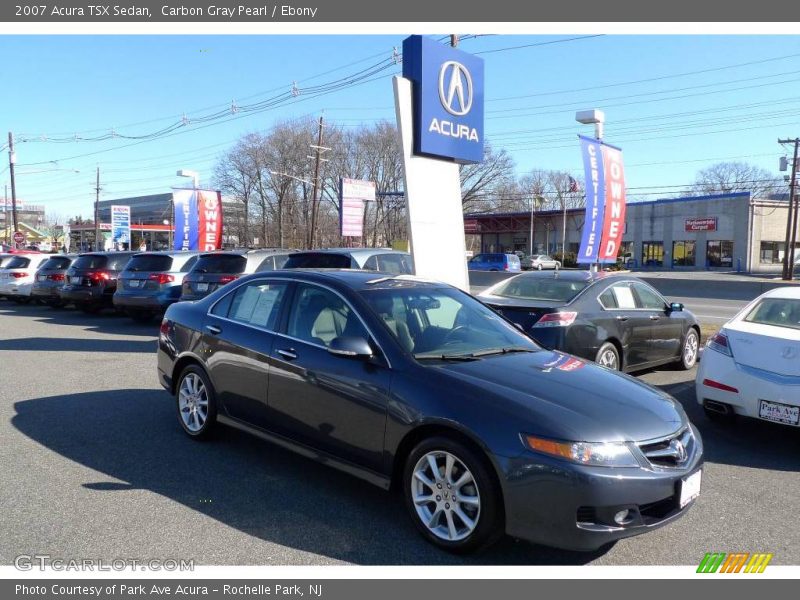 Carbon Gray Pearl / Ebony 2007 Acura TSX Sedan