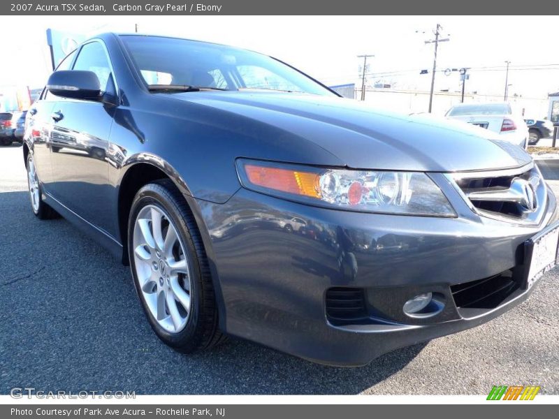 Carbon Gray Pearl / Ebony 2007 Acura TSX Sedan