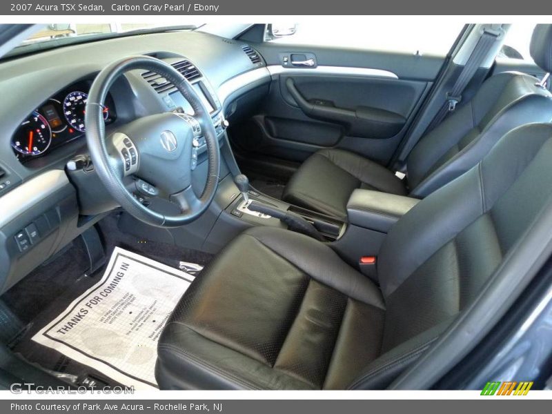 Carbon Gray Pearl / Ebony 2007 Acura TSX Sedan