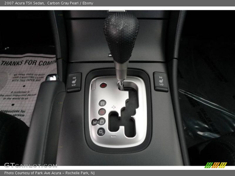 Carbon Gray Pearl / Ebony 2007 Acura TSX Sedan