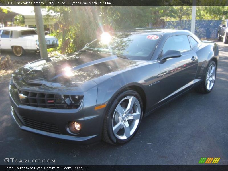 Cyber Gray Metallic / Black 2010 Chevrolet Camaro SS/RS Coupe