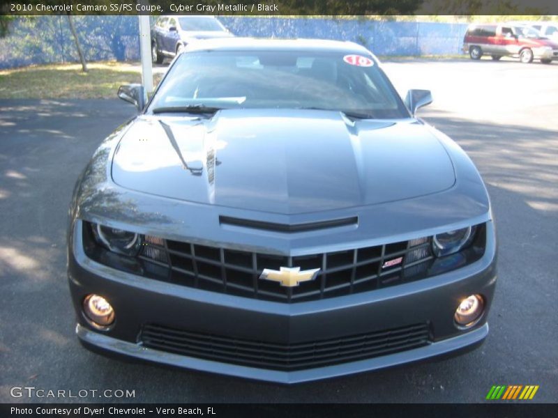 Cyber Gray Metallic / Black 2010 Chevrolet Camaro SS/RS Coupe