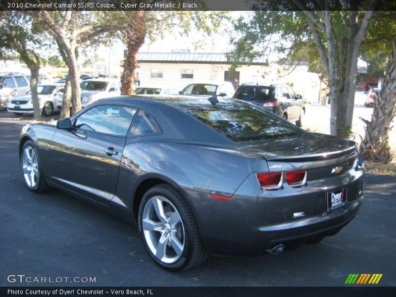 Cyber Gray Metallic / Black 2010 Chevrolet Camaro SS/RS Coupe