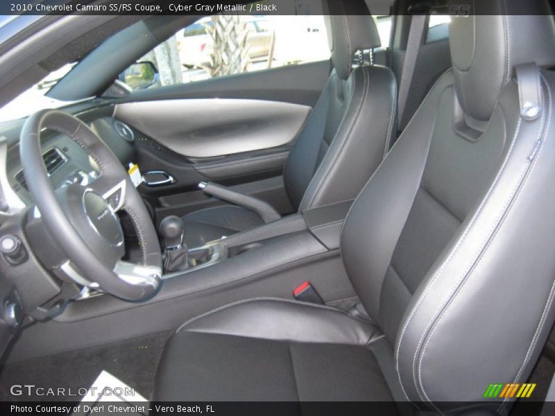 Cyber Gray Metallic / Black 2010 Chevrolet Camaro SS/RS Coupe