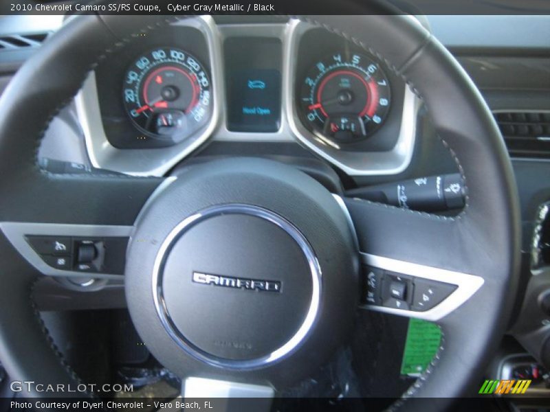 Cyber Gray Metallic / Black 2010 Chevrolet Camaro SS/RS Coupe
