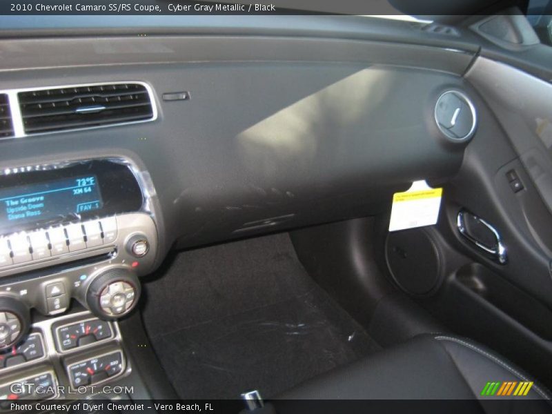 Cyber Gray Metallic / Black 2010 Chevrolet Camaro SS/RS Coupe