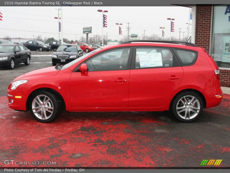 Chilipepper Red / Black 2010 Hyundai Elantra Touring SE