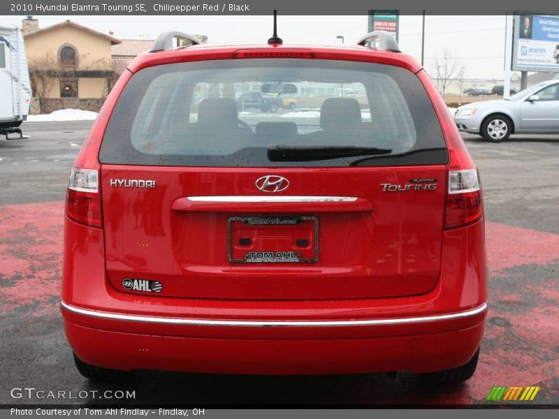 Chilipepper Red / Black 2010 Hyundai Elantra Touring SE