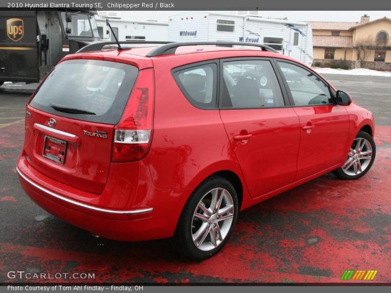 Chilipepper Red / Black 2010 Hyundai Elantra Touring SE