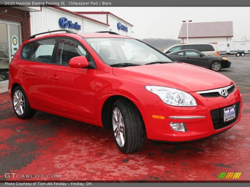 Chilipepper Red / Black 2010 Hyundai Elantra Touring SE