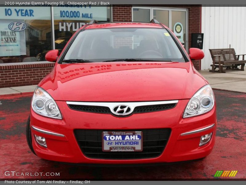 Chilipepper Red / Black 2010 Hyundai Elantra Touring SE