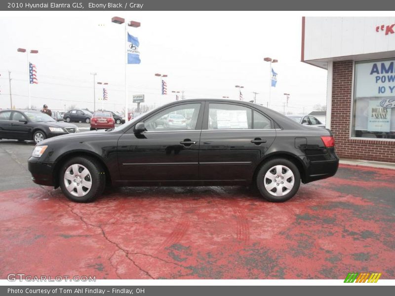 Ebony Black / Gray 2010 Hyundai Elantra GLS