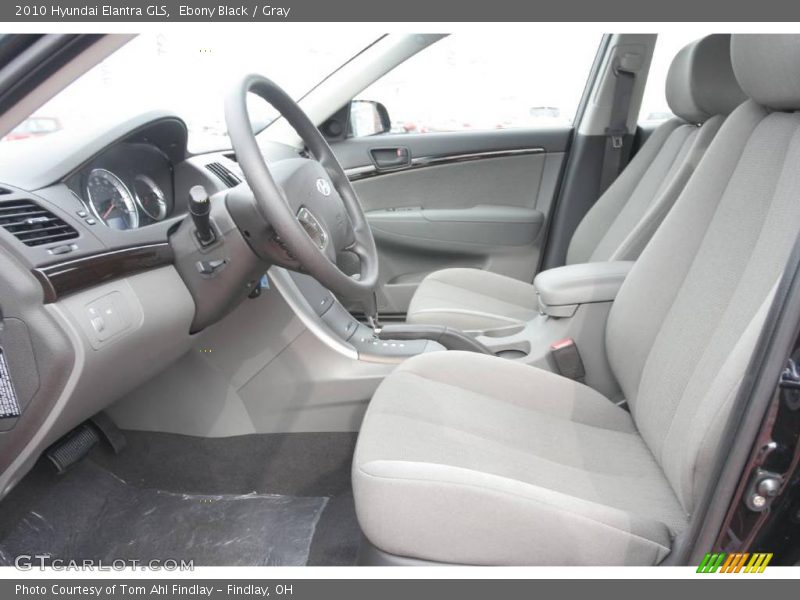 Ebony Black / Gray 2010 Hyundai Elantra GLS