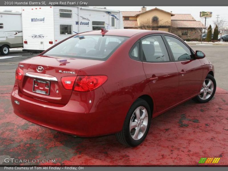 Apple Red Pearl / Gray 2010 Hyundai Elantra SE