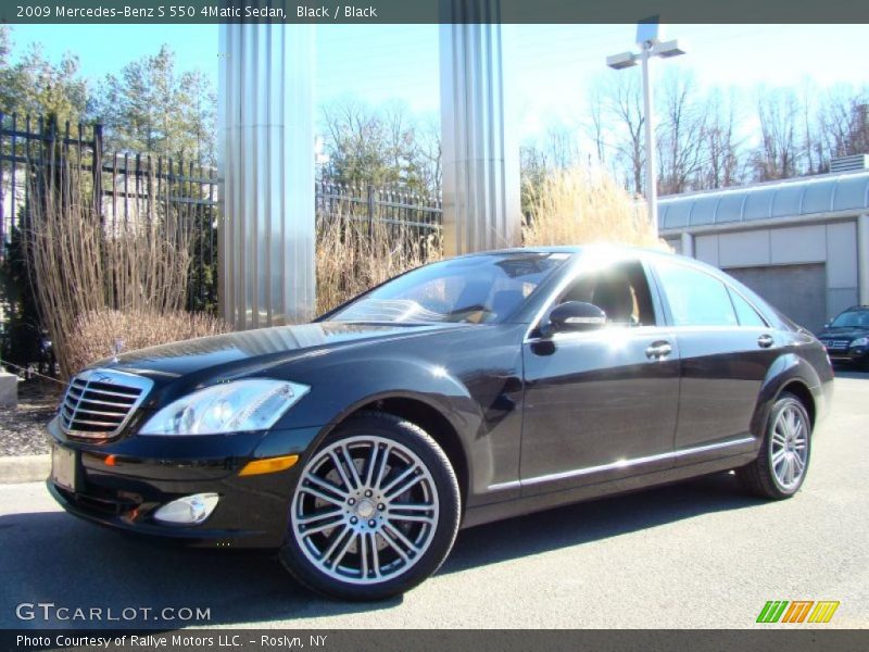 Black / Black 2009 Mercedes-Benz S 550 4Matic Sedan