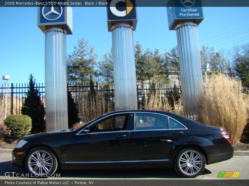 Black / Black 2009 Mercedes-Benz S 550 4Matic Sedan