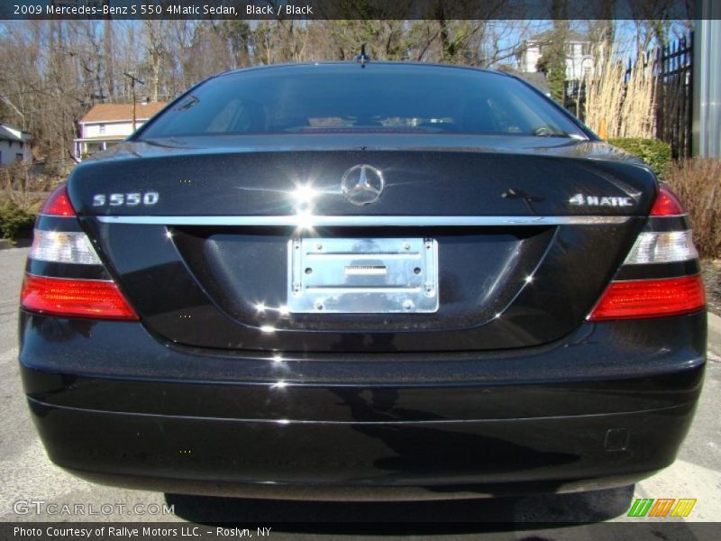 Black / Black 2009 Mercedes-Benz S 550 4Matic Sedan